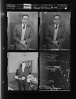 Basketball game; Man sitting; Man standing (4 Negatives), January 6-9, 1958 [Sleeve 6, Folder a, Box 14]